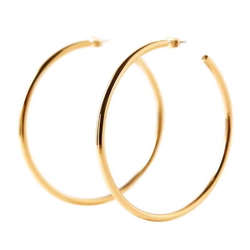 PDO 金色欧美ins网红大圈C圈夸张简约极简时尚耳环耳钉耳饰女 - 图3