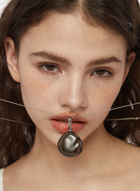 玻璃女小众毛衣链高级感