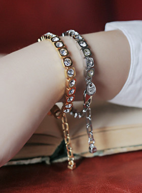 轻奢璀璨丹麦百搭镀金不褪色手链