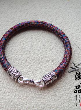 七彩九乘迦叶手绳订做金刚结