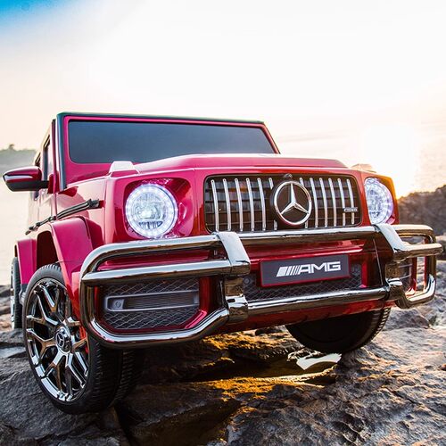 超大双座奔驰G63AMG正版授权大G儿童电动汽车充电可遥控可坐大人 - 图2