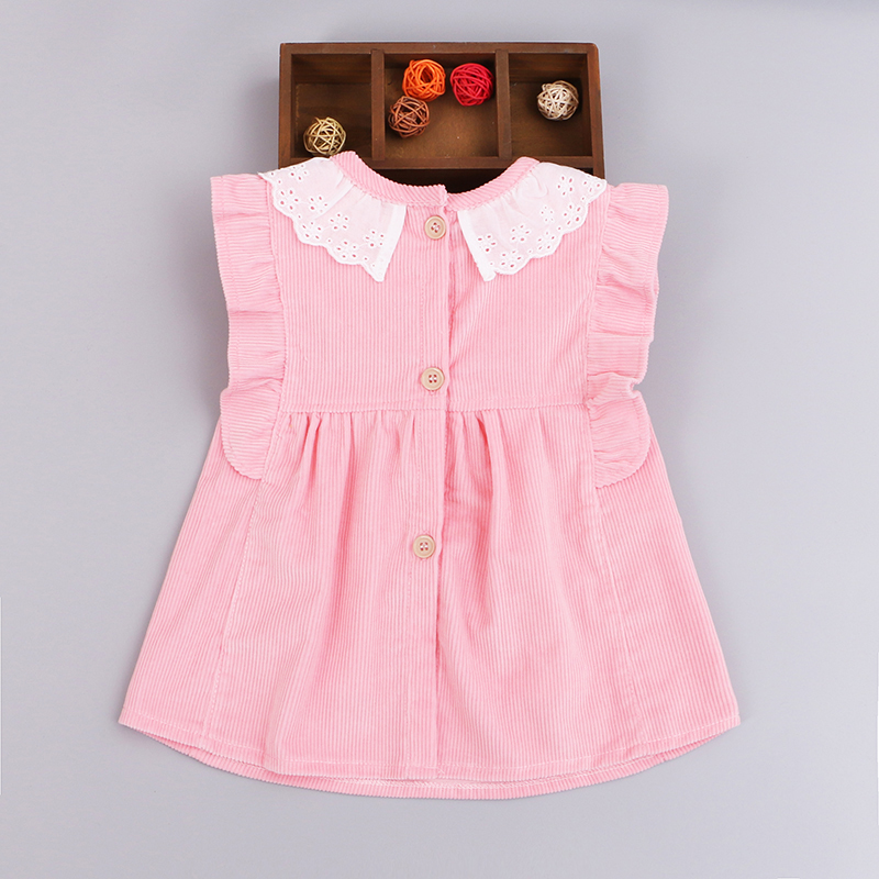 Children's apron waterproof corduroy baby coverall bib