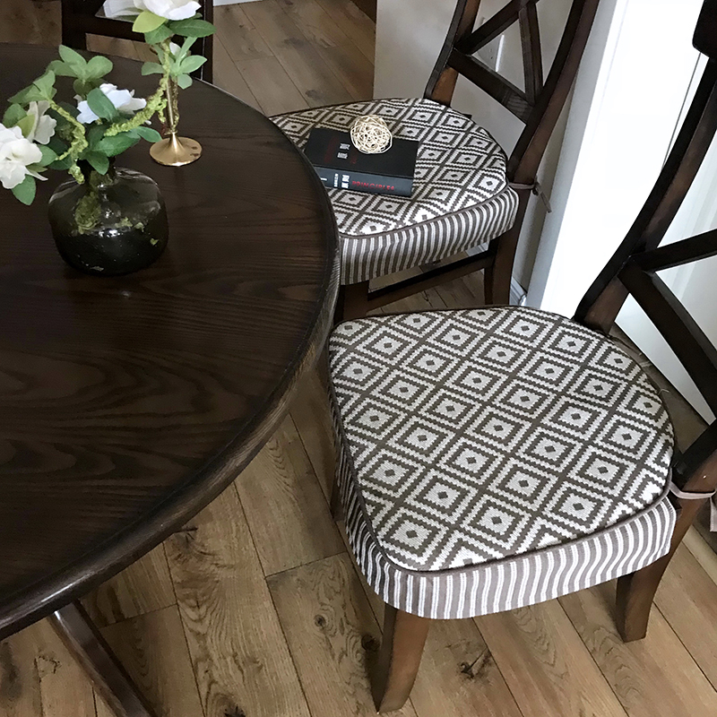 美式轻奢餐椅垫坐垫椅垫欧式简欧透气椅垫套可拆洗凳子坐垫家用