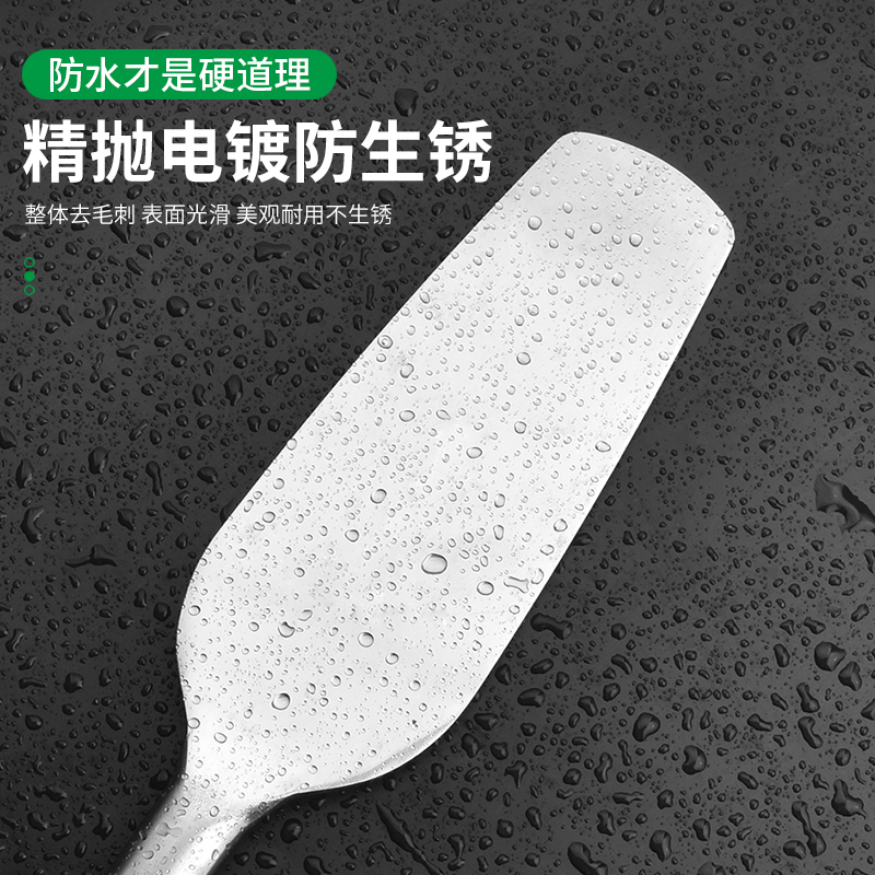 不锈钢双面砖刀全钢砌砖砌墙泥工泥刀瓦工一体加厚专用砌砖灰刀-图1