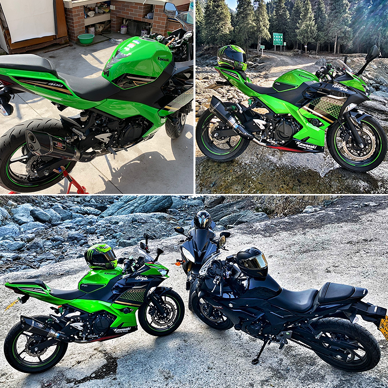 忍者GSX250NINJA400CBR500RC390Z900黄龙600摩托车改装机车排气管-图0