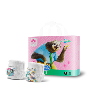 盛夏光年迪士尼疯狂动物城系列腰贴型婴儿纸尿裤拉拉裤