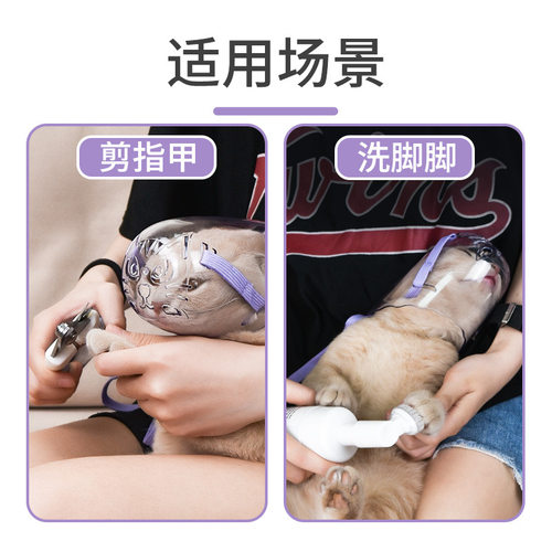 宠物嘴套防咬防猫咬人面罩猫咪绝育防叫神器嘴罩防舔口罩头套头罩 - 图1