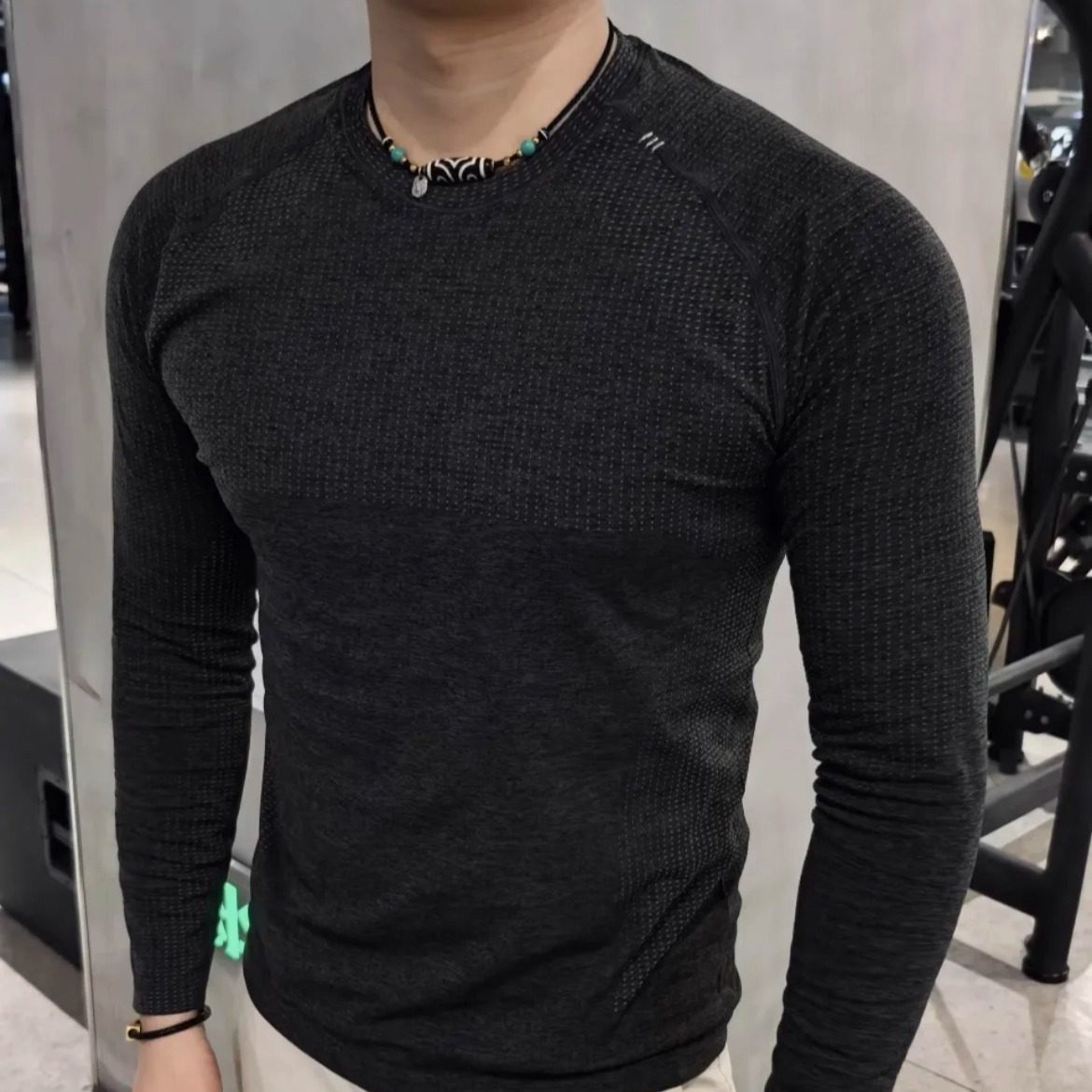 【LU平替】无缝一体科技 春秋季男速干透气户外运动跑步长袖T恤衫,淘宝优惠券,粉丝福利购,淘宝优惠卷