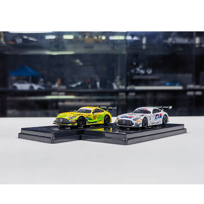 PARA 1:64 奔驰 AMG GT3 EVO Macau GP Gulf 12hr D2合金汽车模型 - 图2