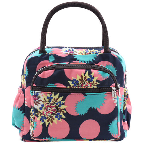 手提包女加厚中年单肩包防水牛津布包大容量便当带饭包小包饭盒袋 - 图3