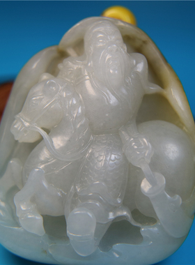 关公挂件义薄云天和田玉武财神