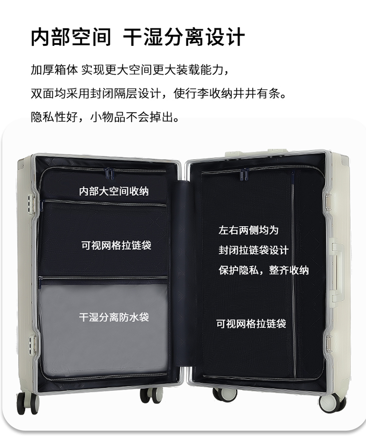 行李箱女多功能大容量杯架拉杆箱男20寸登机箱万向轮密码箱旅行箱