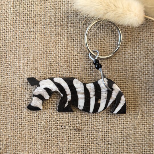 Imported characteristic handicraft ox bone keychain pendant