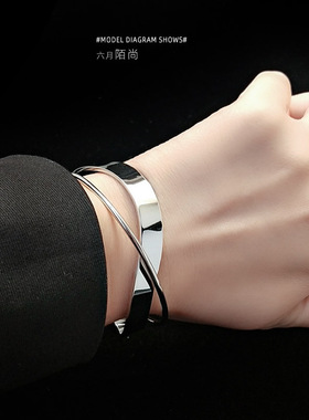 简约小清新细光面镀K金不掉色手镯