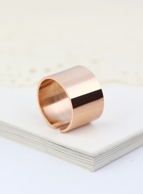 日韩明星同款开口钛钢戒指