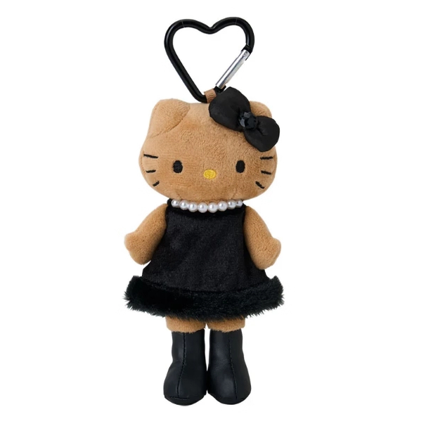 保单12月预售定金日本NIC三丽鸥Kitty贵妇小香风黑皮长腿毛绒挂件 - 图3