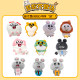 MINISO famous product Meiji and rat 8-inch hug series rat poison work pendant doll doll