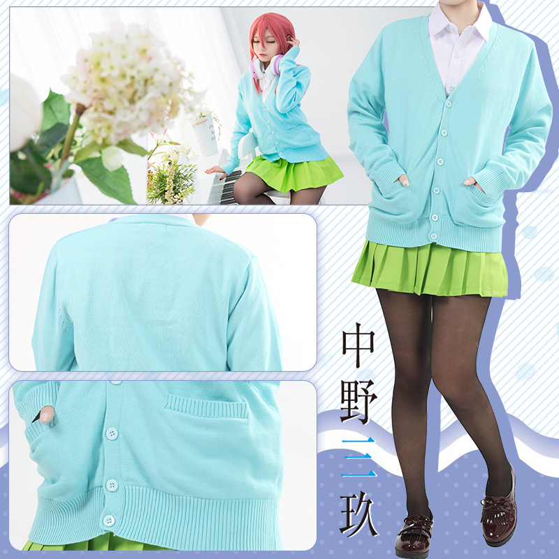 五等分的花嫁cos服中野一花二乃三玖四叶五月新娘cosply衣服全套c-图2