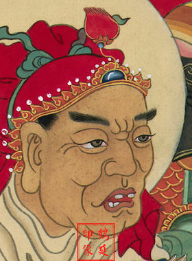 真武大帝画像玄天上帝挂画画像玄天上帝真武大帝明代水陆画