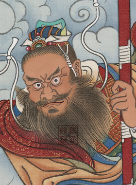 新款真武大帝画像玄武大帝画像水陆画真武大帝挂画明代水陆画