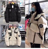 South Korea New 100 Rennb down jacket Thickened Tandem Hat Short tooling jacket Winter male and female NPA43131