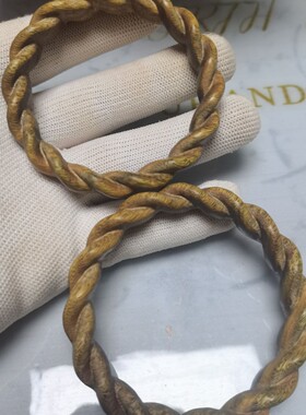 阿根廷绿檀木缠绕手镯编织木香手镯