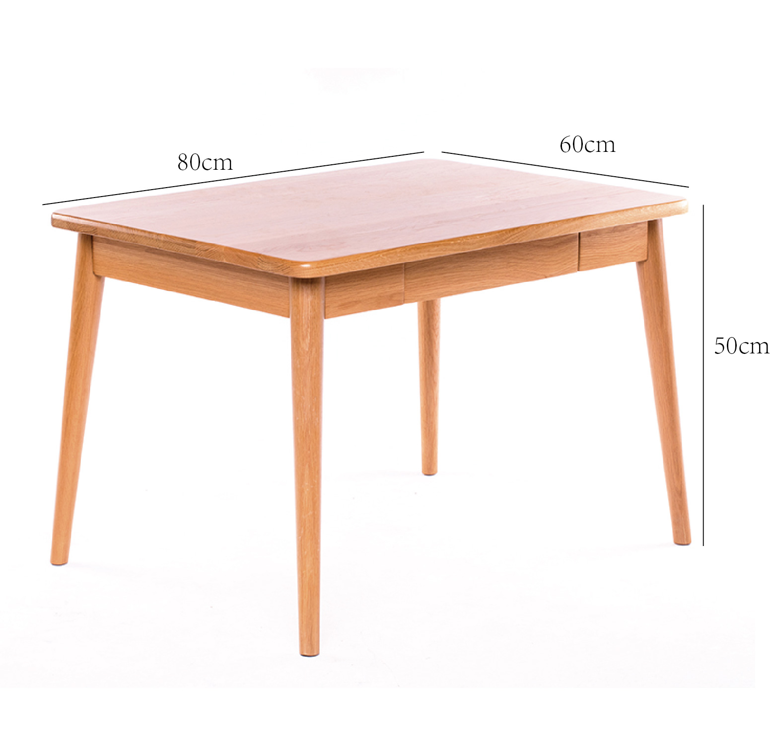 巴哩天使儿童实木桌学习桌游戏桌多功能亲子桌加大加宽版白橡桌