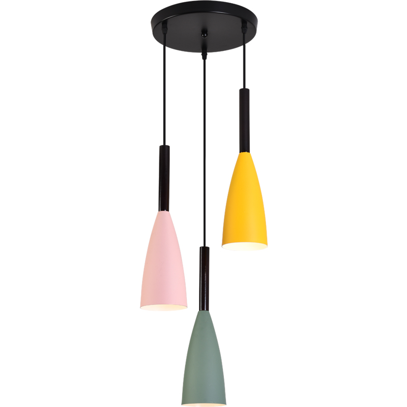 北欧个性创意艺术三头餐厅吊灯网红马卡龙现代简约卧室床头吧台灯,淘宝优惠券,粉丝福利购,淘宝优惠卷