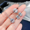 New light luxury fashionable natural aquamarine ring for women 925 silver plated 18K gold ring jewelry popular jewelry hot style