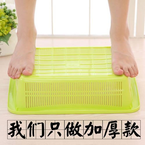 收纳篮文件筐收纳玩具零食筐桌面收纳篮洗菜塑料沥水篮长方收纳盒 - 图2