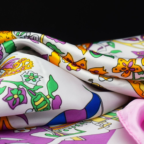 韩禾 Этнический шарф, платок, квадратная накидка, подарок на день рождения, этнический стиль, 1м