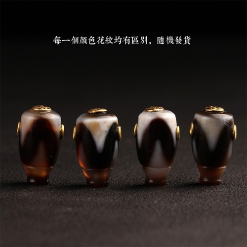 小号个性文玩佛珠手串配饰天珠三通佛头diy金刚星月百香籽配件 - 图2