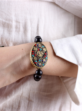 民族风尼泊尔女士夸张手串原创