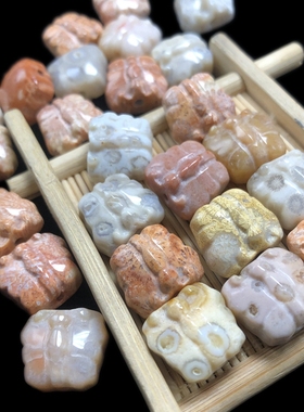 天然珊瑚玉蝴蝶单珠民族风情侣雕刻配珠