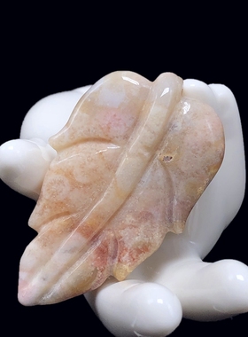 特惠天然珊瑚玉雕刻吊坠貔貅麒麟大花菊花玉石男女款项链一图一物