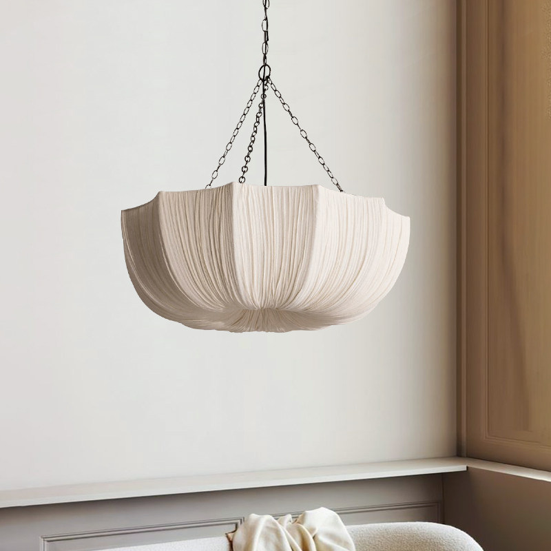 法式复古吊灯 客厅卧室美式布艺日式中古风餐厅民宿高级感温馨灯,淘宝优惠券,粉丝福利购,淘宝优惠卷