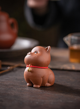 【小猫咪】呆萌可爱 紫砂小猫 盆景流水器多肉花盆茶几装饰摆件