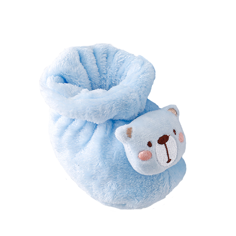 新生儿小棉鞋秋冬季0-3-6个月1初生儿男女宝宝软底鞋子婴儿鞋加绒