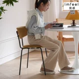 Северный ретро-вельвет обеденный стул для бытовой малой мебели Backrest Light Luxury High-End Универсальный стул простой