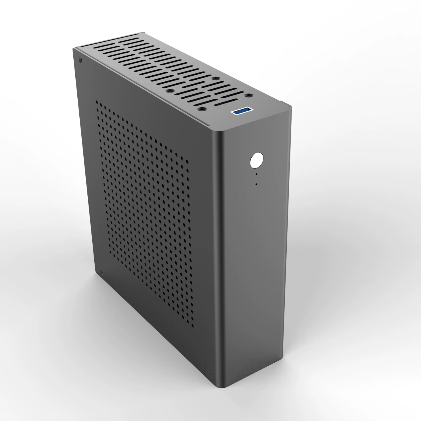 Миниатюрная all-aluminum корпус ITX материнская плата поддерживает серийное изготовление полупремиум платы 17x17 материнская плата источник питания DC