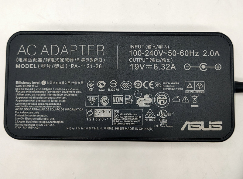 原装华硕19V 6.32A笔记本电源FX50J K550J N551JW FX80适配器充电-图0