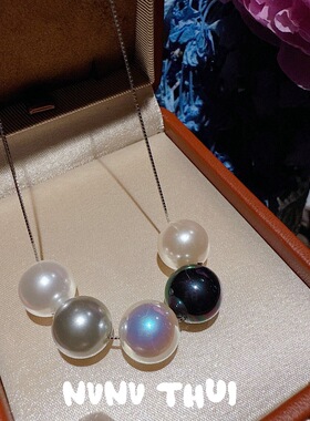 珠宝 鱼姬3mmBABY珠小米珠珍珠项链塔希提真多麻天女路路通贝珠链