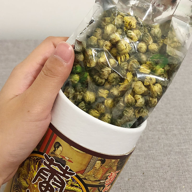 胎菊新花 梧叶菊花茶桐乡杭白菊罐装 花草茶叶菊韵人家胎菊花 - 图0