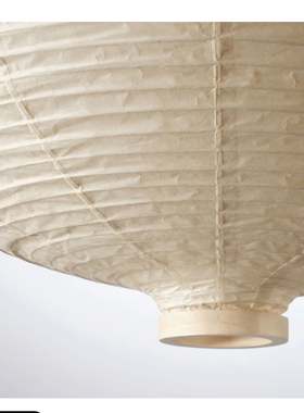 宜家IKEA经典新中式里斯比恩吊灯罩洋葱/米黄色57厘米灯罩创意