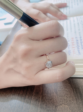 珠宝指环轻奢浮雕可打开