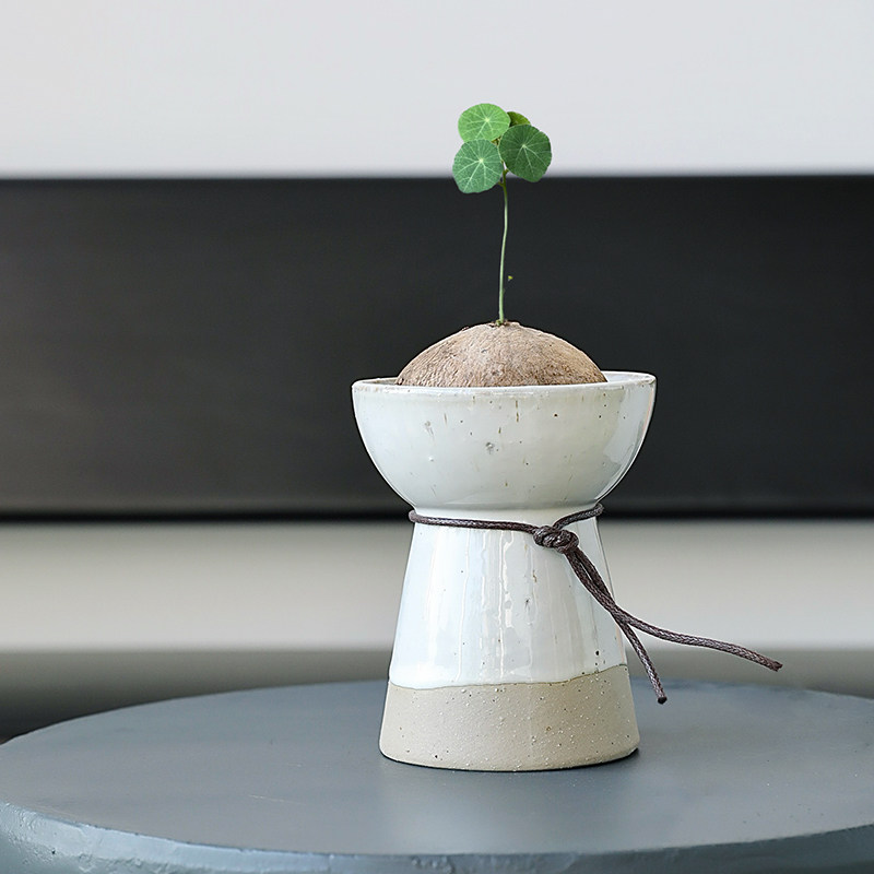 北欧简约窑变小花瓶风信子种球植物瑞典创意水培个性桌面小号花器,淘宝优惠券,粉丝福利购,淘宝优惠卷