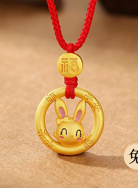山予棠原创十二生肖小福马项链女S925纯银新中式马年编织红绳项饰