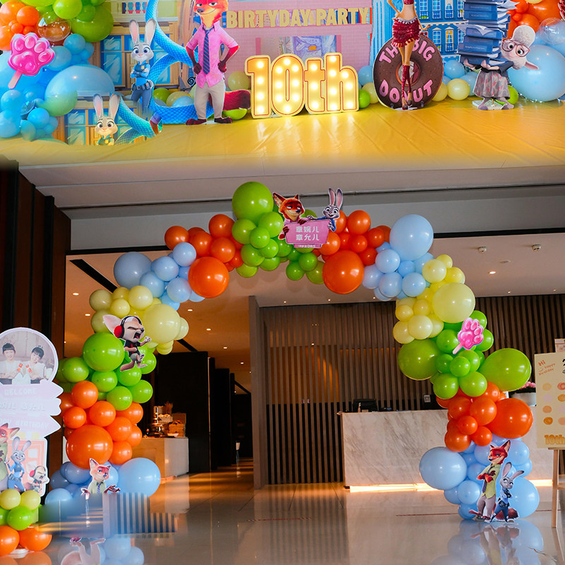 疯狂动物城2主题新年活动布置装扮定制KT板气球氛围生日背景拍照,淘宝优惠券,粉丝福利购,淘宝优惠卷