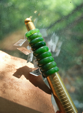 【一物一图】新疆和田玉碧玉戒指/指环～在线咨询圈号