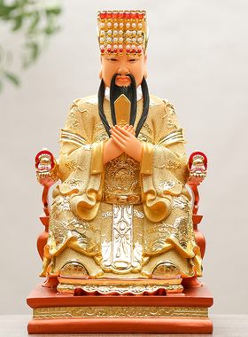 玉帝王母彩绘树脂家居神像